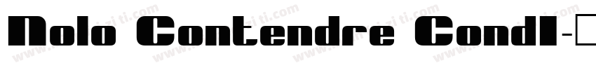 Nolo Contendre CondI字体转换